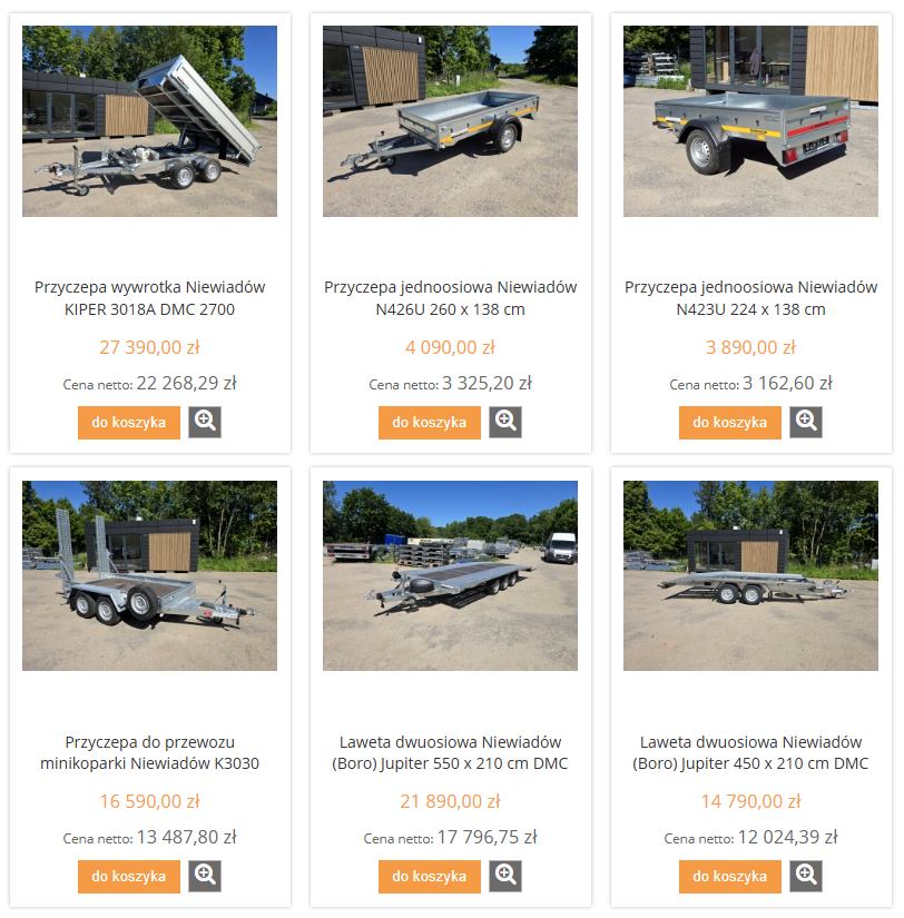 Nowe Przyczepy Niewiadów